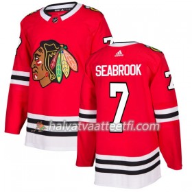 Miesten NHL Chicago Blackhawks Pelipaita Brent Seabrook 7 Adidas 2017-2018 Punainen Authentic